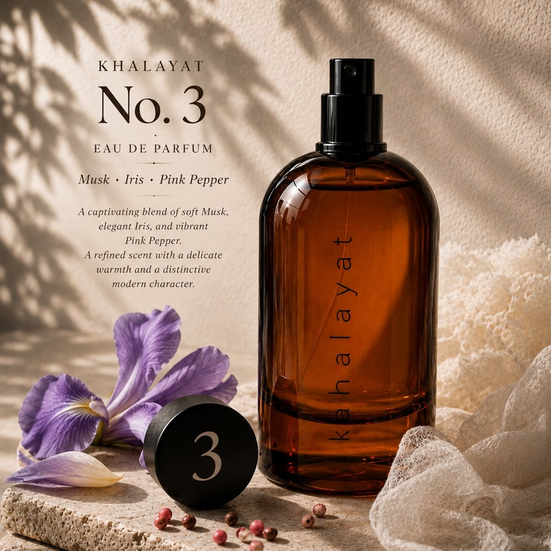 No.3 Musk, Iris, Pink Pepper