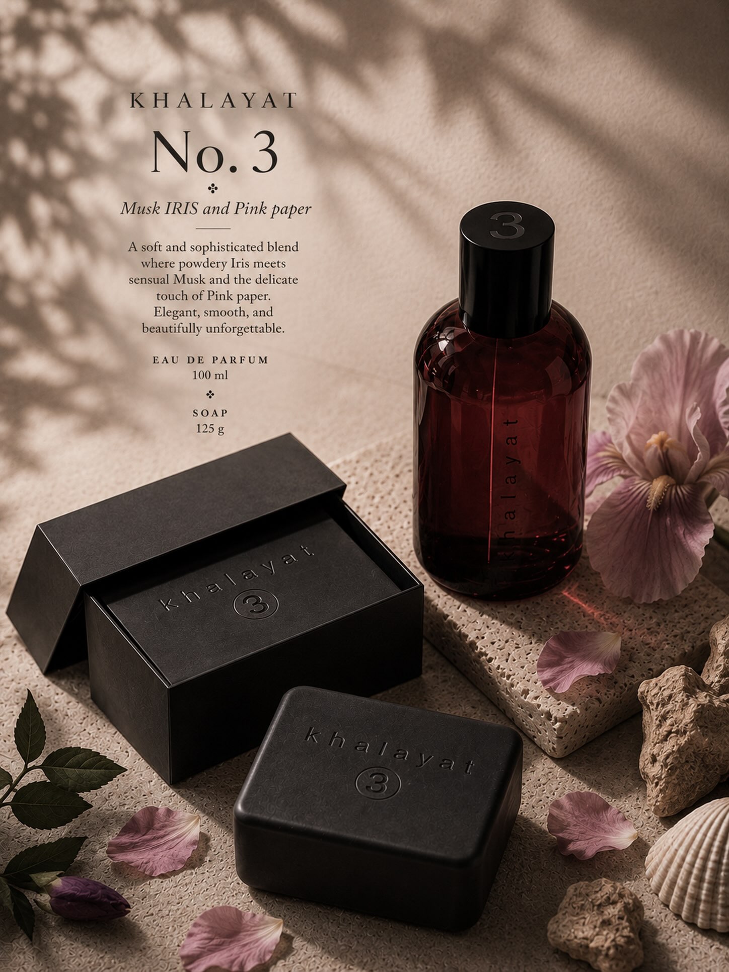No.3 Musk, Iris, Pink Pepper